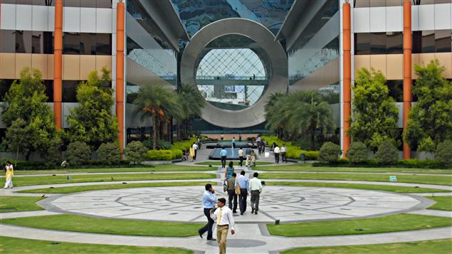 Campus de la compagnie Infosys, près de Bengalore, en Inde
