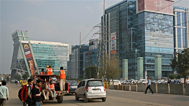 Quartier d'affaires à Gurgaon, en Inde