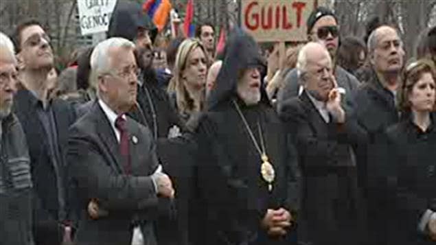 إحياء ذكرى المذابح الأرمنية أمام البرلمان الكندي