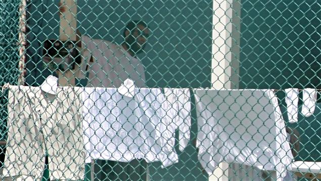 Le Canadien Omar Khadr dans la prison de Guantanamo, en octobre 2010.