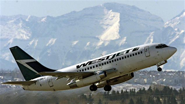 Avion de WestJet à Calgary