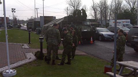 Militaires à Saint-Jean-sur-Richelieu
