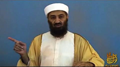Image d'une vidéo de Ben Laden