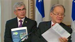Les ministres Bachand et Gignac