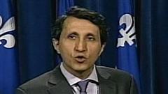 Le député de Québec solidaire, Amir Khadir