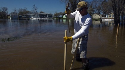 Inondations au lac Manitoba