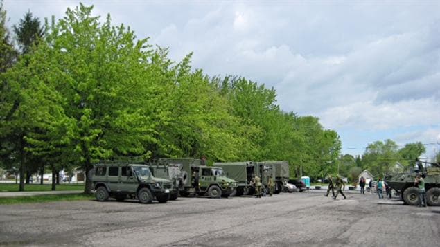 Militaires à Venise-en-Québec