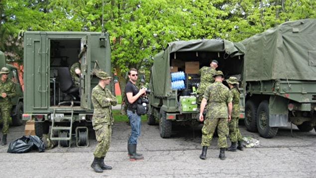 Militaires à Venise-en-Québec