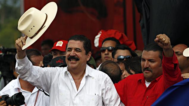 El derrocado ex-presidente de Honduras, Manuel Zelaya.