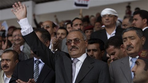 Le président Saleh, le 29 avril 2011