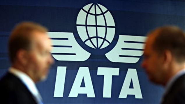 Le logo et le sigle de l'Association internationale du transport aérien (IATA)