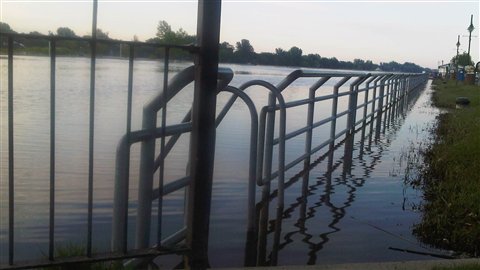 Le niveau de la rivière Richelieu diminue progressivement.