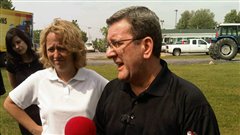 Le maire de Québec et la mairesse de Longueuil à Saint-Paul-de-l'Île-aux-Noix