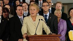 Pauline Marois et son caucus