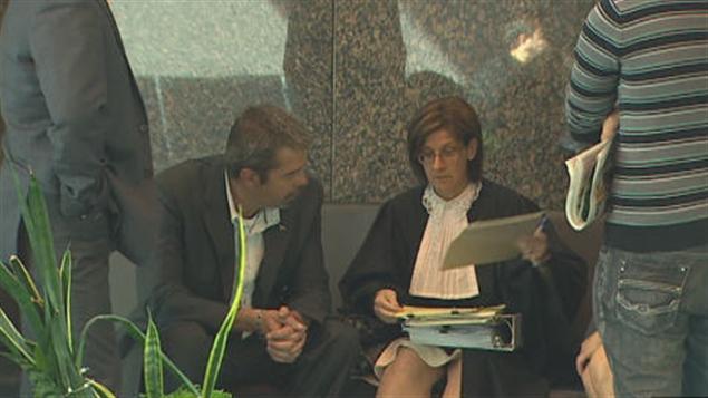 Jacques Fortin et son avocate, Me Thérèse Desgagné
