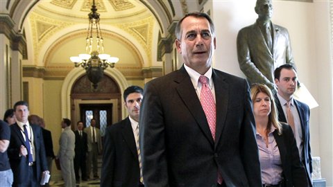 président de la Chambre des représentants, le républicain John Boehner