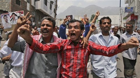 Manifestation à Taiz au Yémen (25 juin)