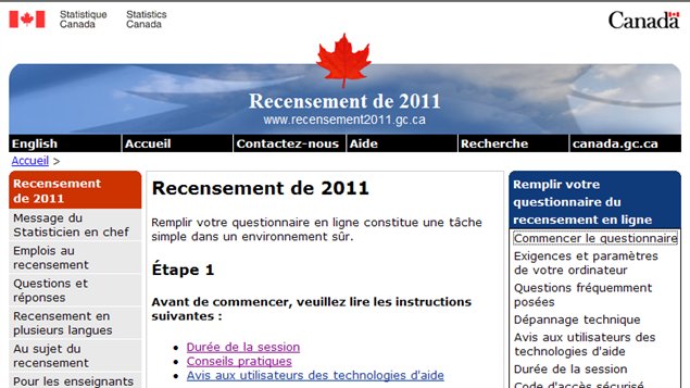 Le site du recensement
