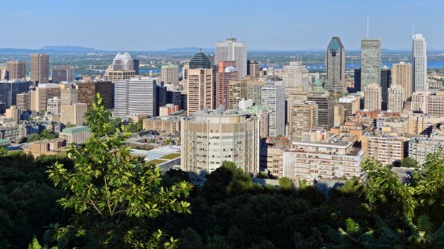 Le centre-ville de Montréal