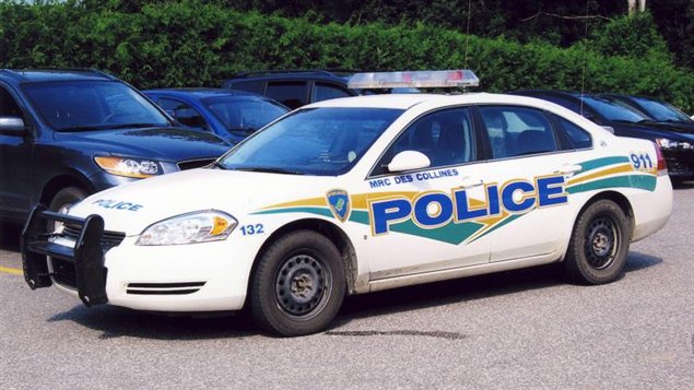 Voiture de police de la MRC des Collines (archives)