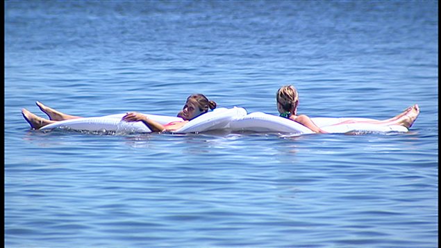 Baignade en temps de chaleur