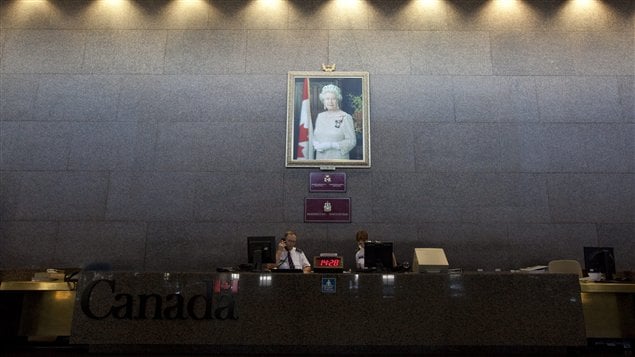 Le portrait d'Élisabeth II