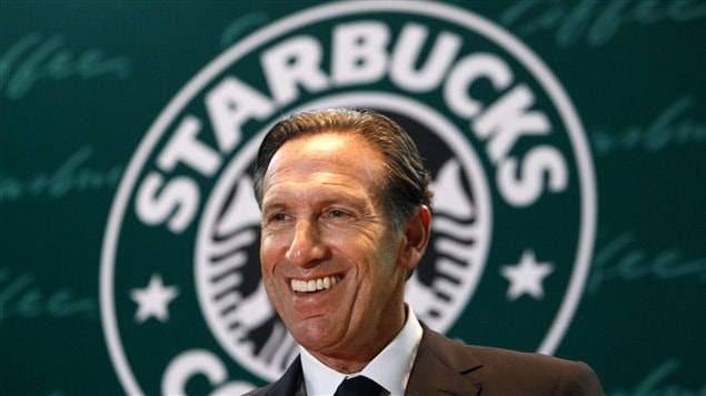 Le PDG de Starbucks, Howard Schultz