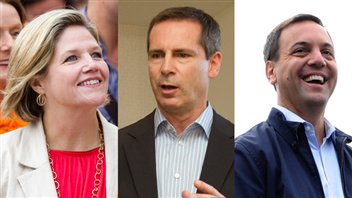 Horwath, McGuinty et Hudak