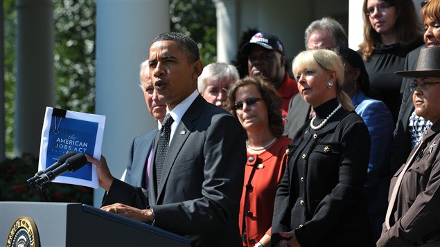 Le président américain, Barack Obama, lors d'un discours à Washington le 12 septembre
