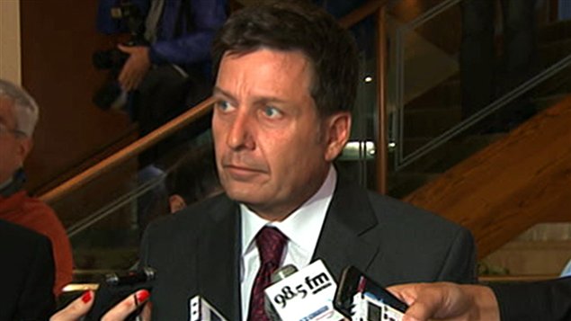 Le ministre des Transports du Québec, Pierre Moreau