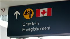 Panneau d'affichage à l'aéroport de Vancouver
