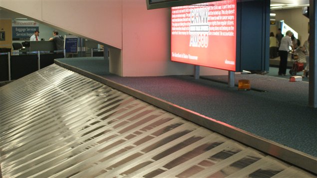 Carrousel à bagages à l'aéroport de Vancouver