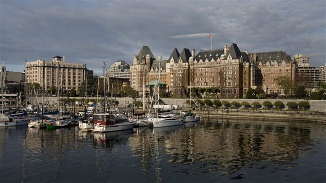 L'hôtel Empress, au centre-ville de Victoria, sur l'île de Vancouver. 
