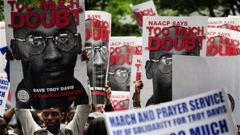 Des manifestants à Atlanta contre l'exécution de Troy David