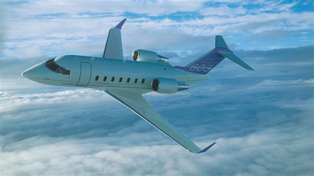 Un avion Challenger 605 de Bombardier