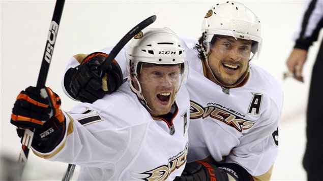Saku Koivu et Teemu Selanne