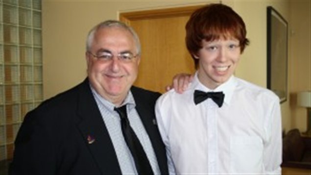 Jamie Hubley et son père, Allan Hubley