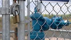 Valve d'un puit de gaz de schiste