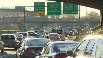 Congestion sur le pont Jacques-Cartier