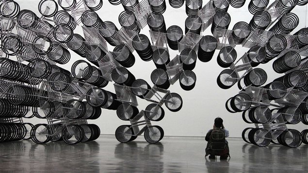 Une installation de l'exposition « Ai Weiwei, Absent », à Taipei, Taïwan (28 octobre 2011).