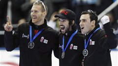 Olivier Jean, Charles Hamelin et Michael Gilday