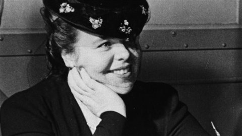 Marcelle Barthe, premi�re annonceure de Radio-Canada