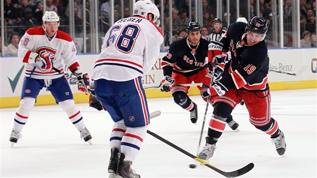 Yannick Weber (68) et Brad Richards
