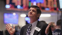 Un courtier à New York, mercredi