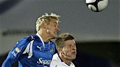 David Testo (à gauche), avec l'Impact en 2009