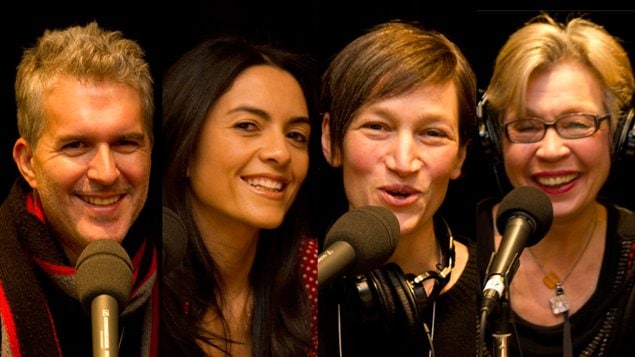 St�phane Garneau, Alexandra Diaz, �laine Turgeon et Carmen Bourassa, notre Conseil de famille