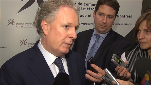 Le premier ministre du Québec Jean Charest, à Montréal, lundi