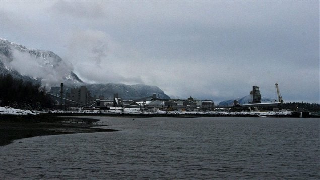 Aluminerie de Rio Tinto Alcan à Kitimat, en Colombie-Britannique