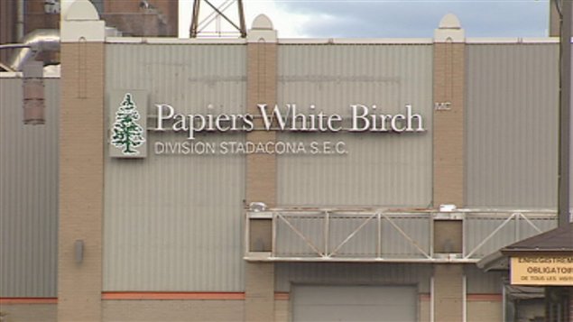 Usine Papiers White Birch à Québec