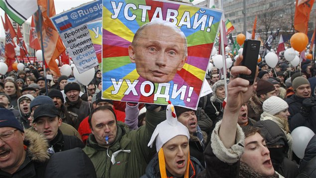 Manifestants à Moscou